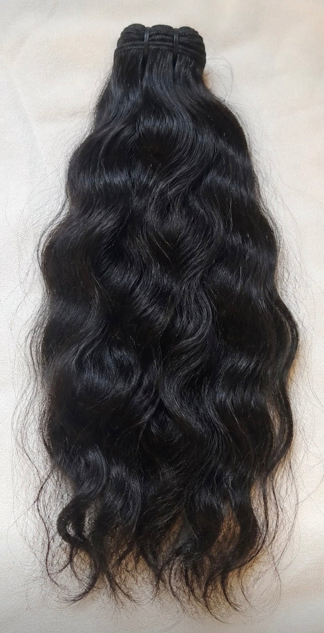 💎Luxury Raw Natural Wavy Wefted Bundles