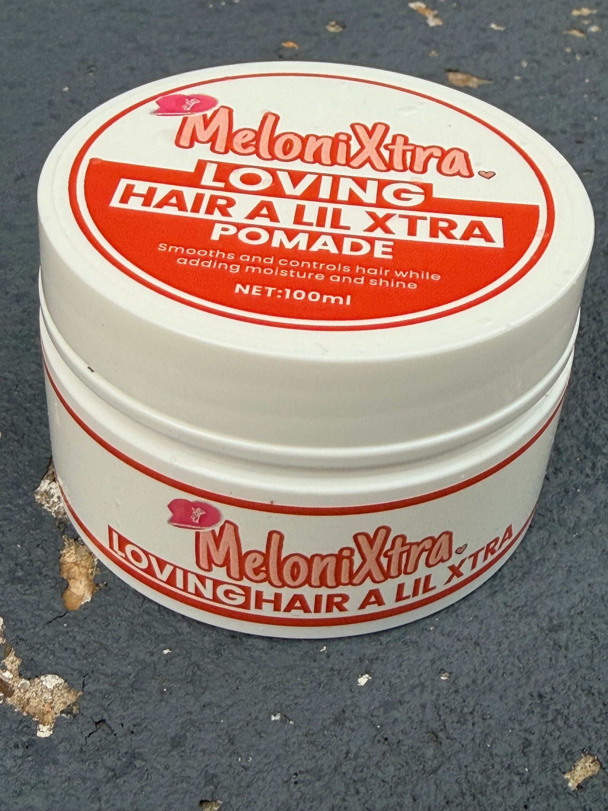 MeloniXtra Love Hair A LilXtra Hair Pomade-Strong Hold Edge Control & Loc Gel - Smooth, Shine, Style