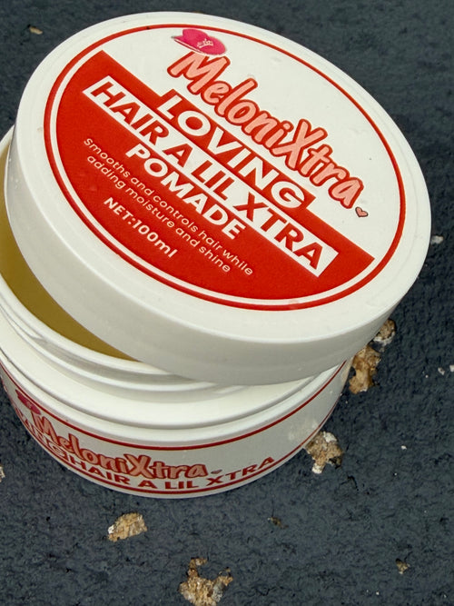 MeloniXtra Love Hair A LilXtra Hair Pomade-Strong Hold Edge Control & Loc Gel - Smooth, Shine, Style