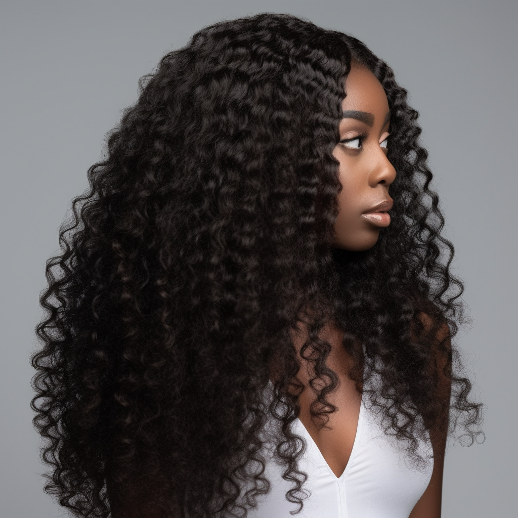 “Tia” 20” Curly 5x5 HD Closure Human Hair Wig