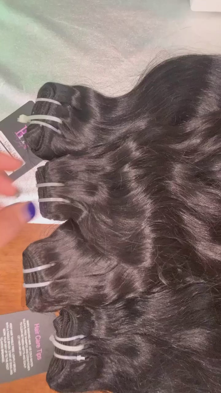 Platinum Luxury Wefted Natural Wavy  - RAW Human Hair Collection
