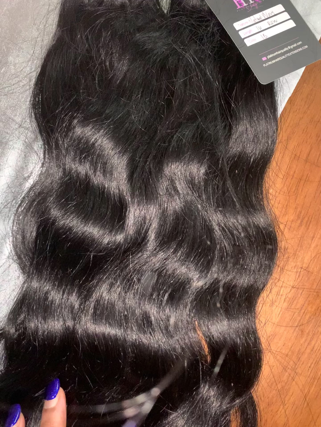 Platinum Luxury Wefted Natural Wavy  - RAW Human Hair Collection